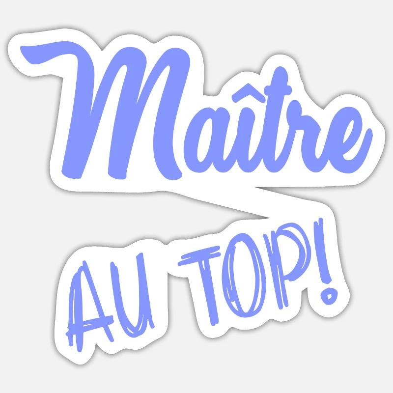 MAÎTRE Sticker taille S (10 x 10 cm)