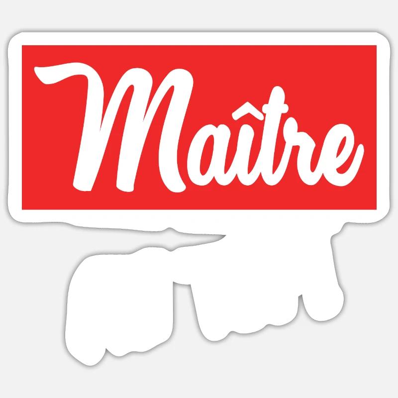 MAITRE Sticker taille S (10 x 10 cm)