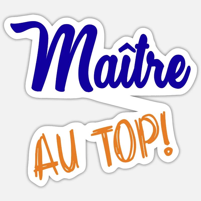 MAITRE Sticker taille S (10 x 10 cm)
