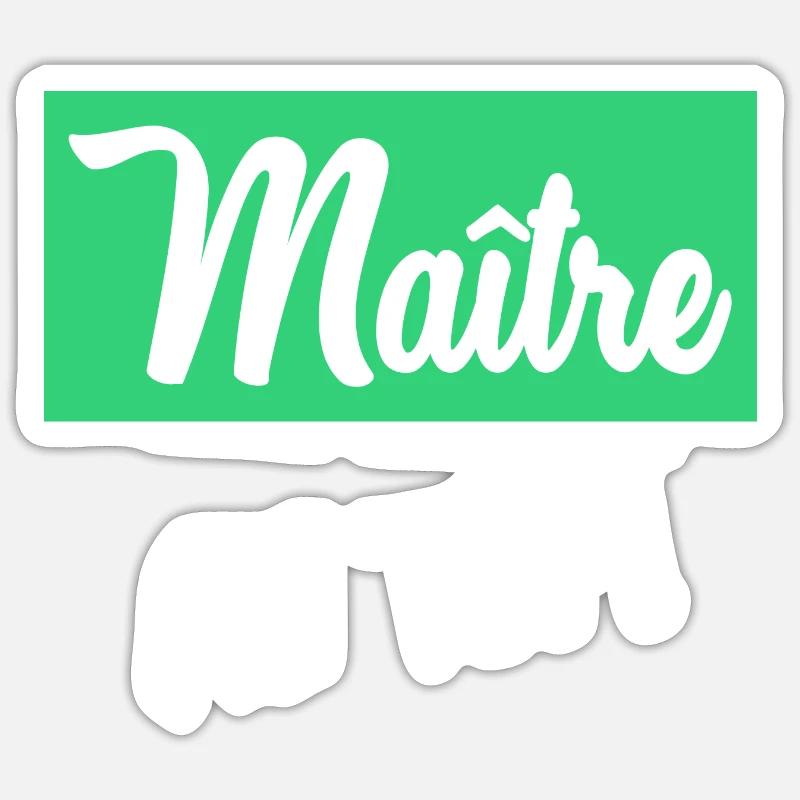 MAITRE Sticker taille S (10 x 10 cm)