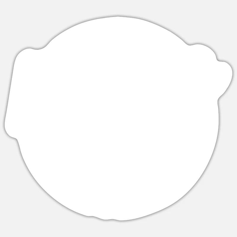 FRIEDE - Sticker Größe S (10 x 10 cm) - Mattweiß