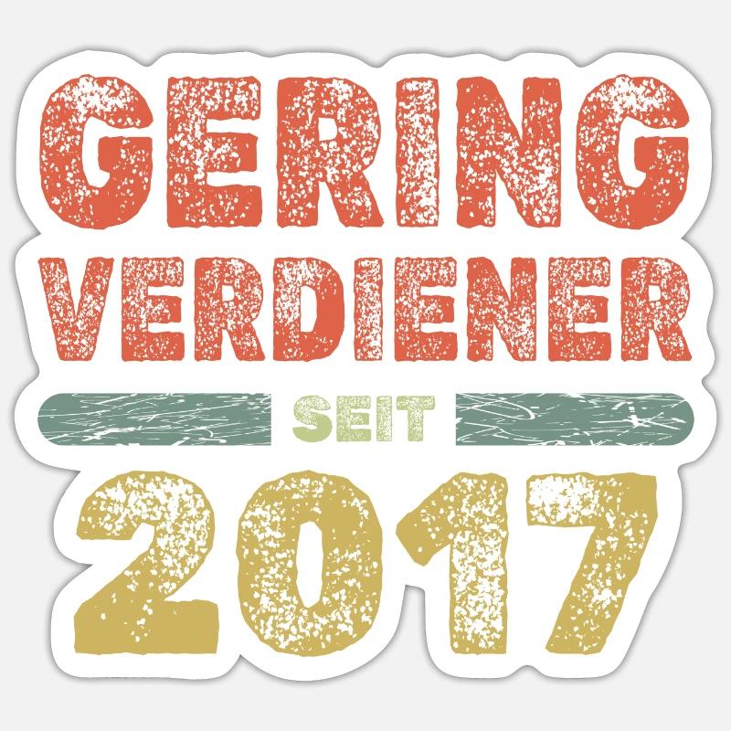 2017 - Sticker size S (10 x 10 cm) - white matte