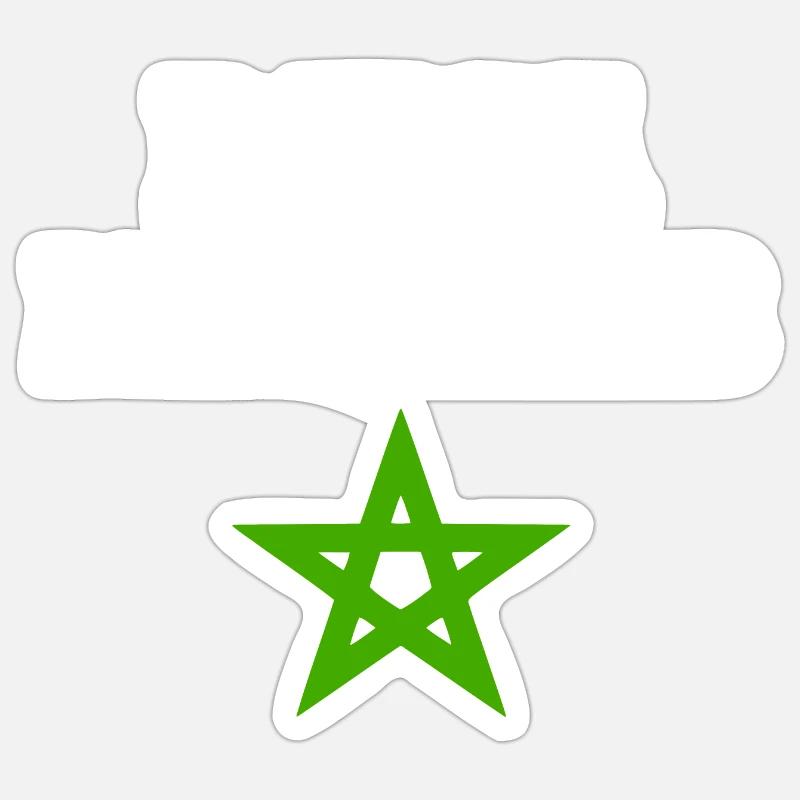 Dima maghreb - Sticker taille S (10 x 10 cm) - blanc mat