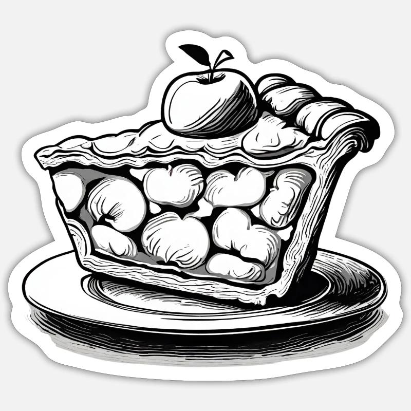 Pale Apple Pie - Sticker size S (10 x 10 cm) - white matte
