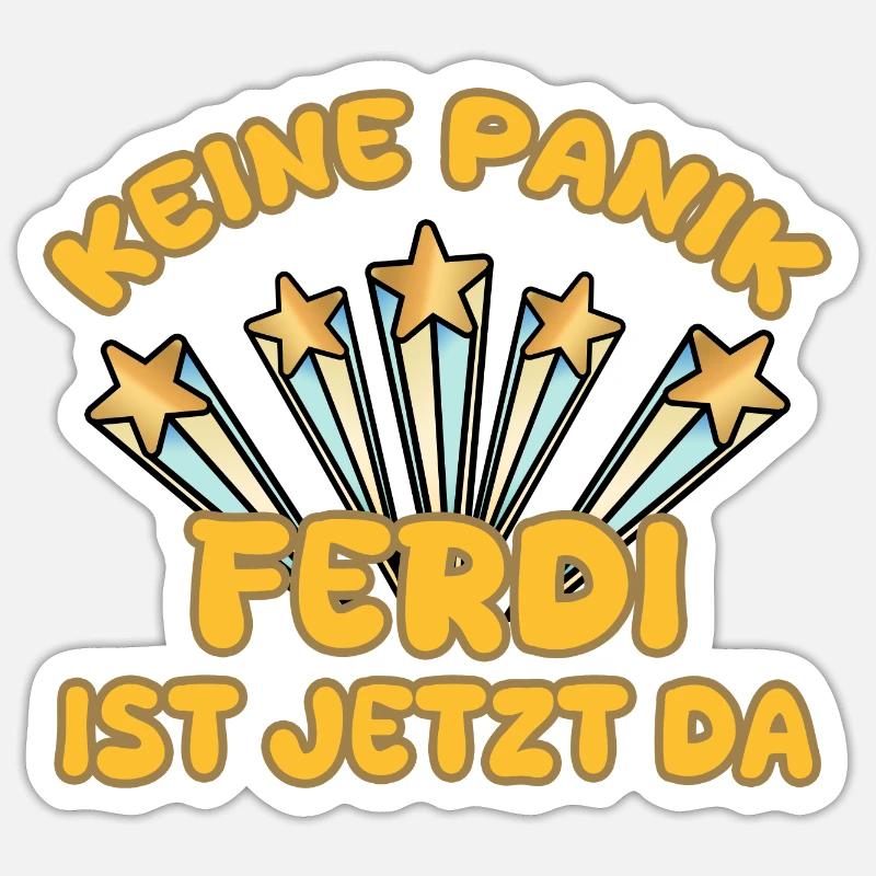 First name Ferdi Sticker size S (10 x 10 cm)
