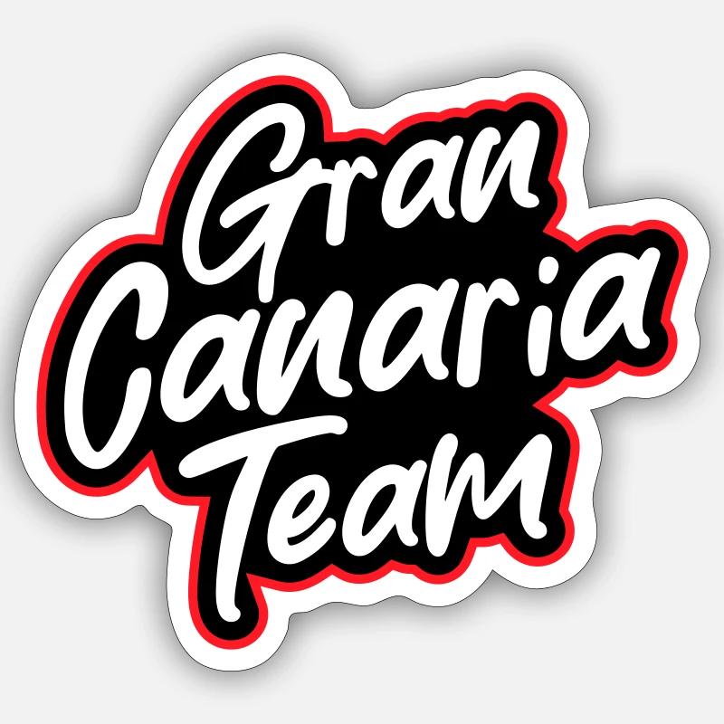 Gran Canaria Team - Sticker size S (10 x 10 cm) - white matte