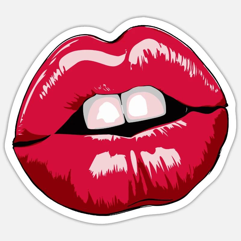 LÈVRES Sticker taille S (10 x 10 cm)