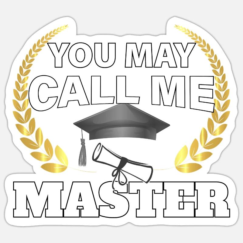 Vous pouvez m’appeler Master Design Sticker taille S (10 x 10 cm)