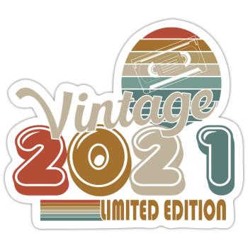 2021 - Sticker Größe S (10 x 10 cm) - Mattweiß - Vorne