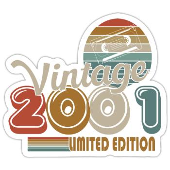 2001 - Sticker size S (10 x 10 cm) - white matte - Front