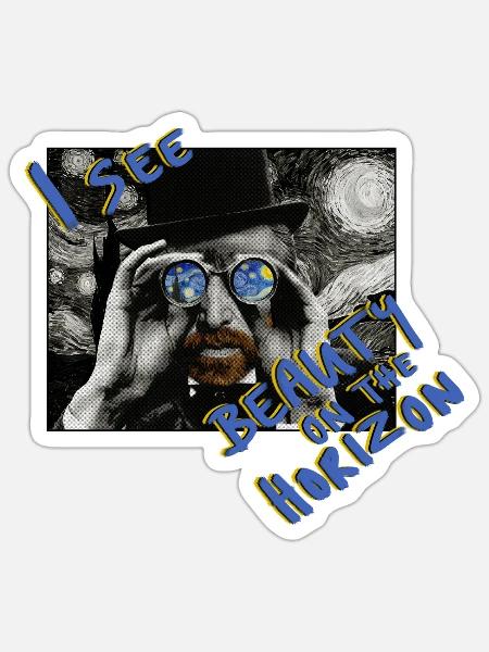 I See Beauty On The Horizon - Sticker Größe S (10 x 10 cm) - Mattweiß