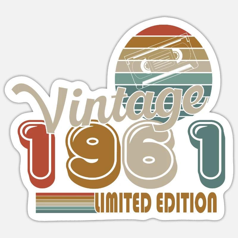 1961 Sticker size S (10 x 10 cm)