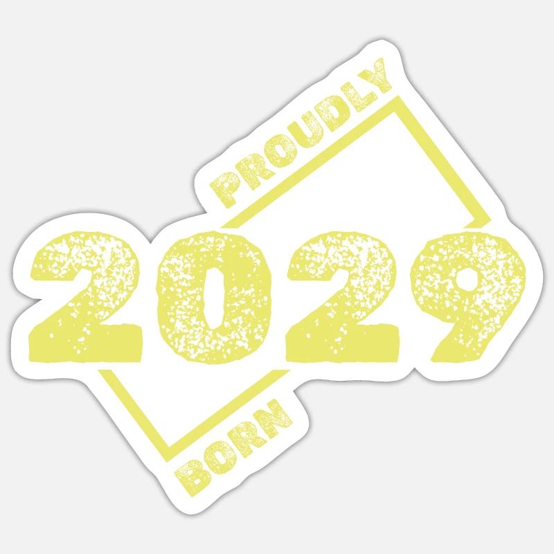 Geschenkidee 2029 - Sticker Größe S (10 x 10 cm) - Mattweiß