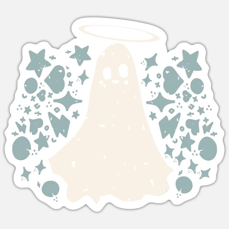 Heiliger Geist - Sticker Größe S (10 x 10 cm) - Mattweiß