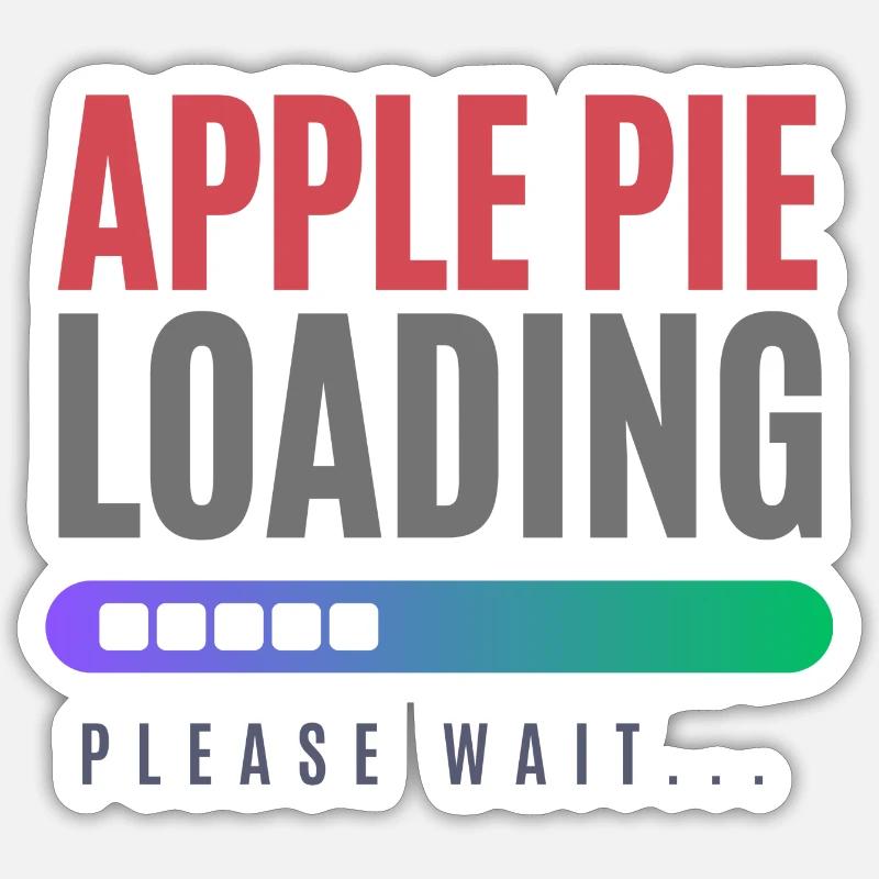 sweet apple dessert Sticker size S (10 x 10 cm)