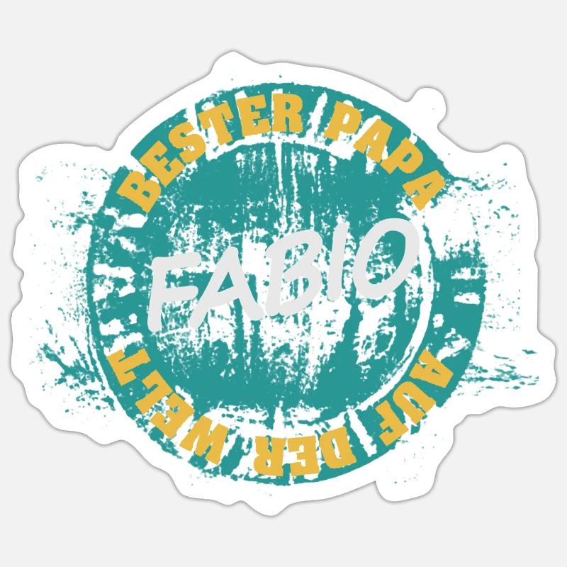 Gift for Fabio - Sticker size S (10 x 10 cm) - white matte