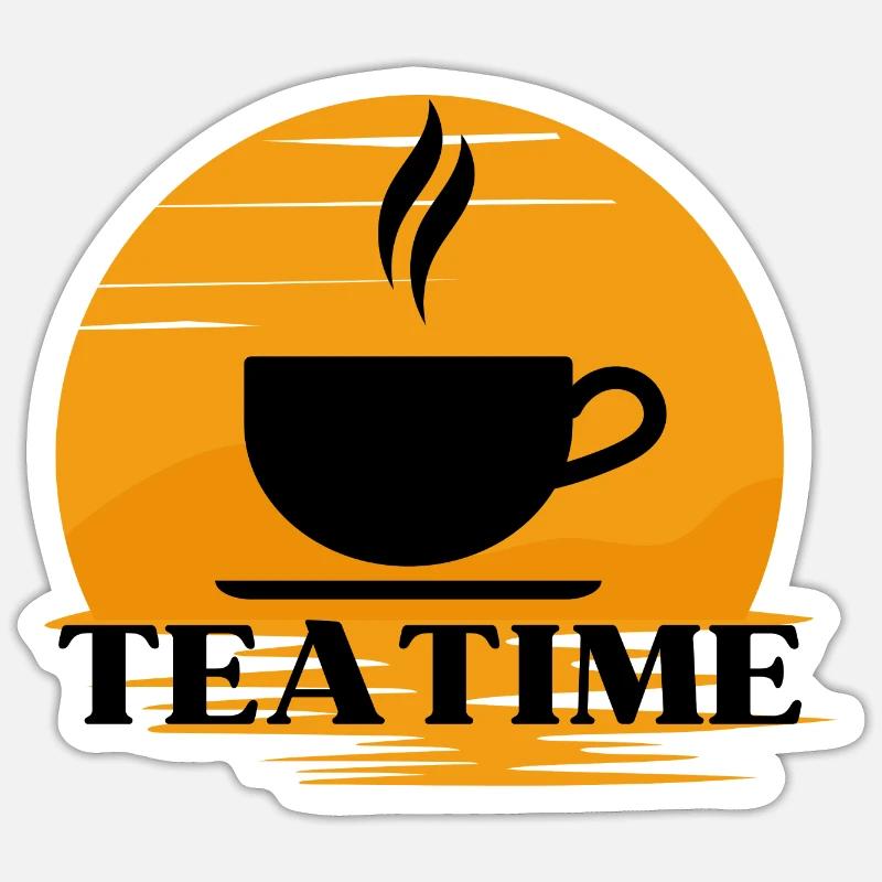 Tea Time ! Sticker taille S (10 x 10 cm)