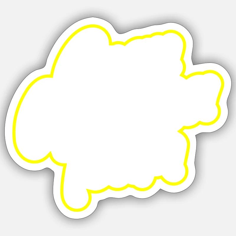 L’équipe de Gran Canaria - Sticker taille S (10 x 10 cm) - blanc mat