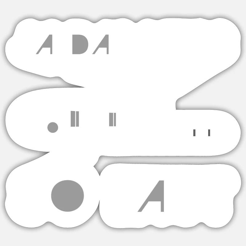 Ja Das Muss So Laut Posaune - Sticker Größe S (10 x 10 cm) - Mattweiß