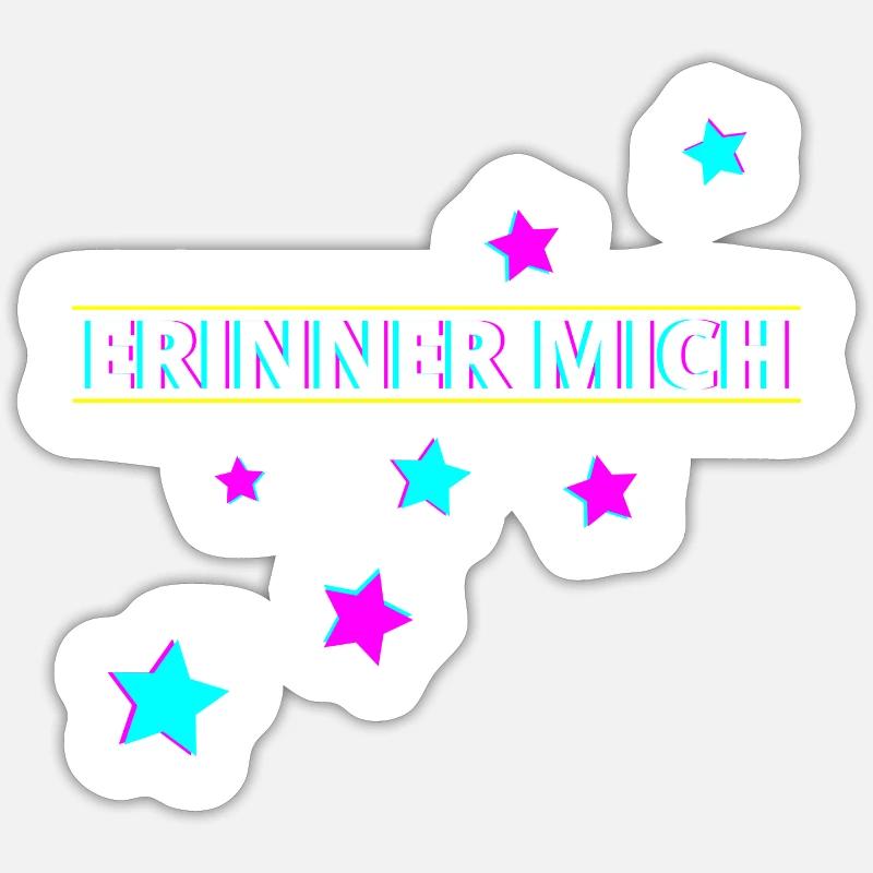 Erinner mich Party - Sticker Größe S (10 x 10 cm) - Mattweiß