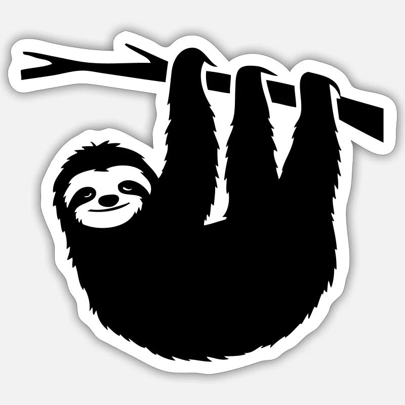 Sloth Sticker size S (10 x 10 cm)
