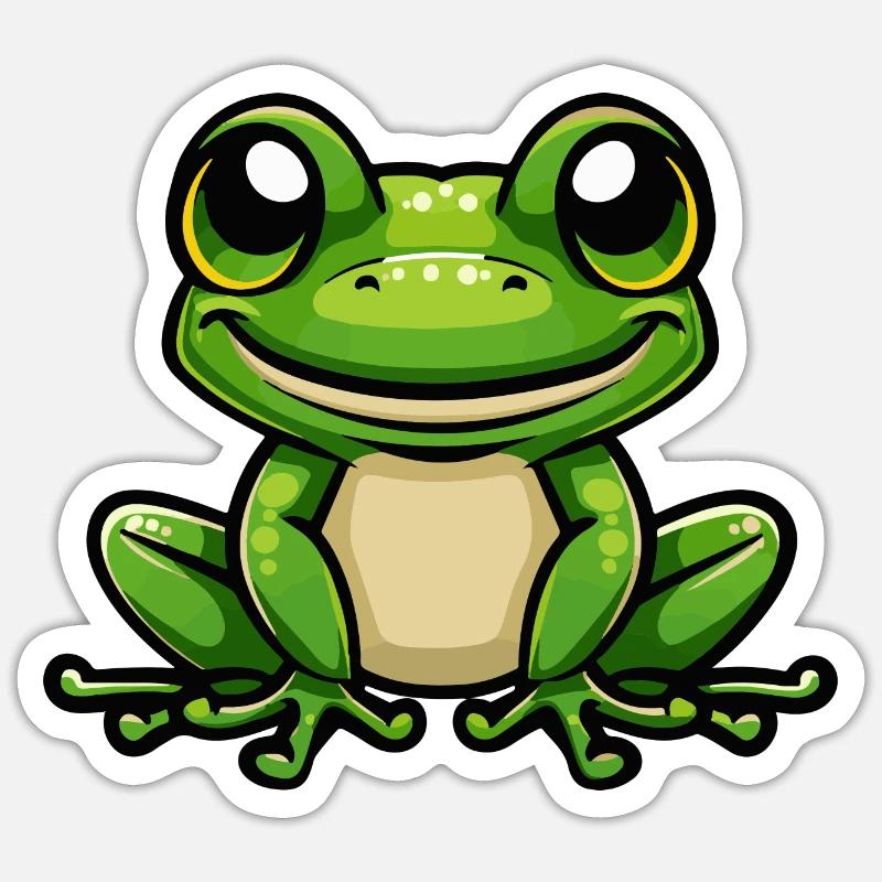 Frog Comic Sticker size S (10 x 10 cm)