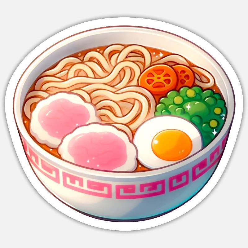 Ramen Meal Bowl Sticker size S (10 x 10 cm)