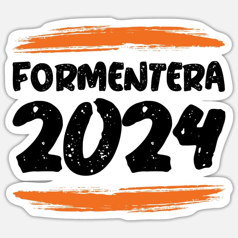Formentera 2024 - Sticker size S (10 x 10 cm) - white matte