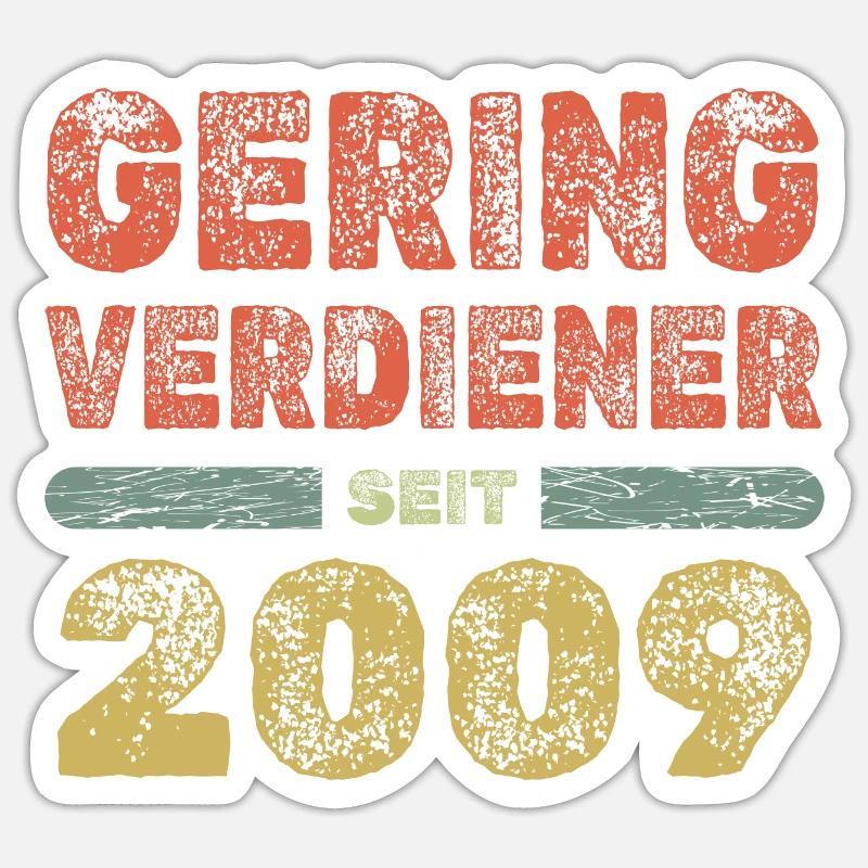 2009 - Sticker taille S (10 x 10 cm) - blanc mat