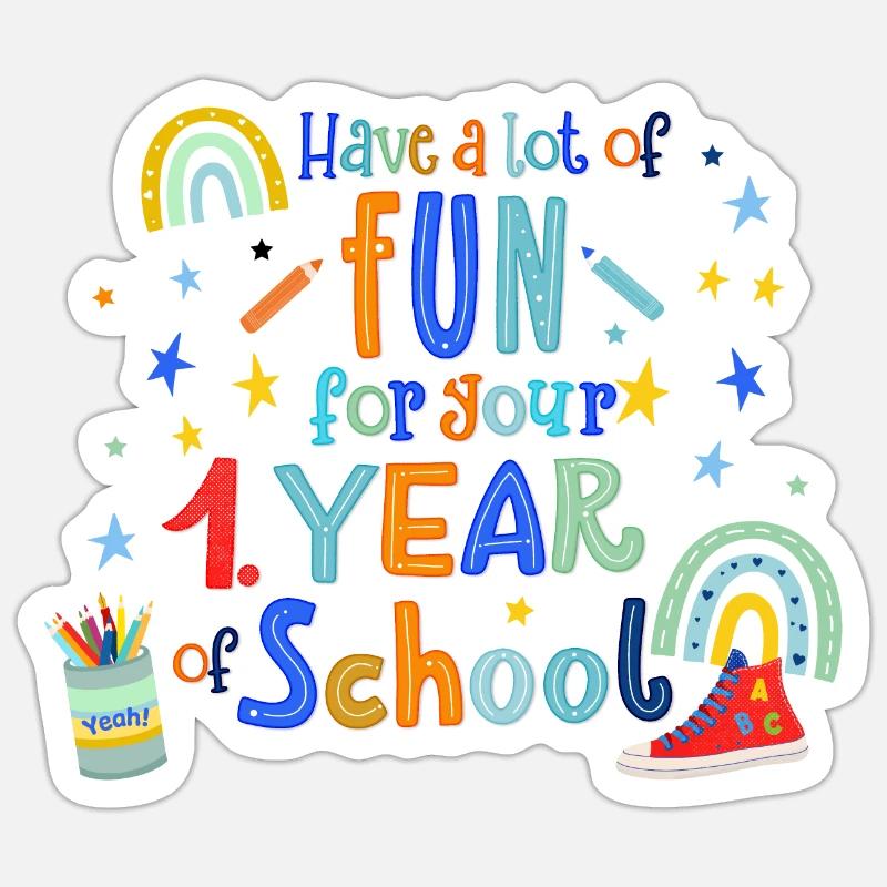 Début de l’école Sticker taille S (10 x 10 cm)