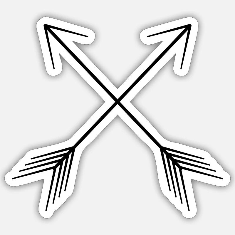Frecce Sticker formato S (10 x 10 cm)