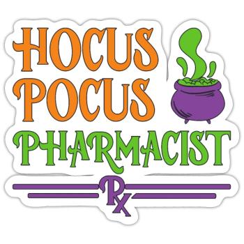 Pharmacist Halloween - Sticker size S (10 x 10 cm) - white matte - Front