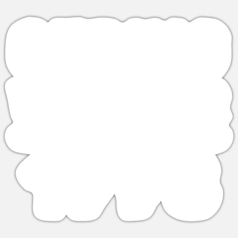 1998 - Sticker taille S (10 x 10 cm) - blanc mat