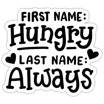 Feinschmecker Essensliebhaber - Sticker Größe S (10 x 10 cm) - Mattweiß - Vorne