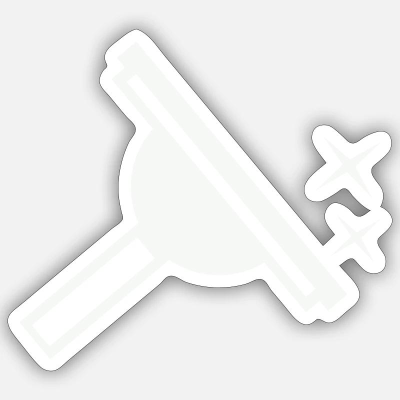 Window Cleaner - Sticker size S (10 x 10 cm) - white matte