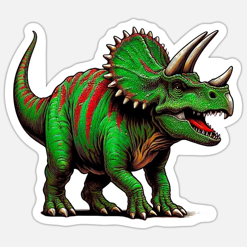 Dinosaur - Sticker size S (10 x 10 cm) - white matte