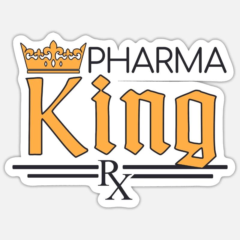 Pharmacy | Pharma King - Sticker size S (10 x 10 cm) - white matte