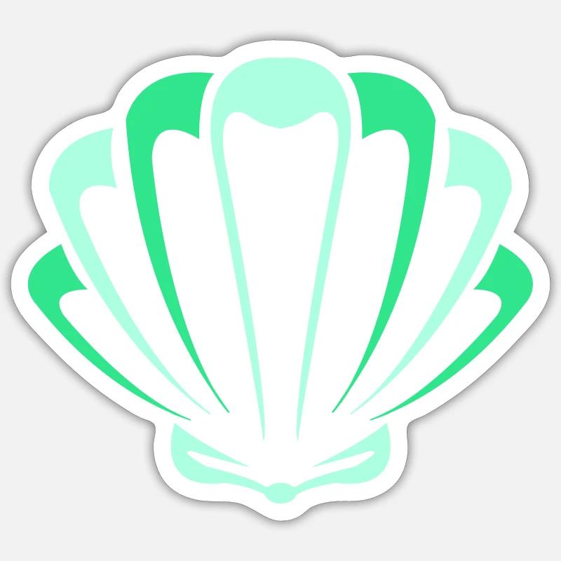 coquille Sticker taille S (10 x 10 cm)