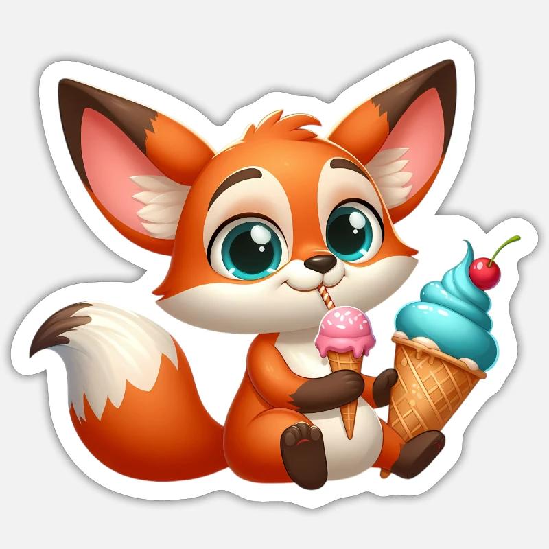 FOX 5 Sticker Größe S (10 x 10 cm)