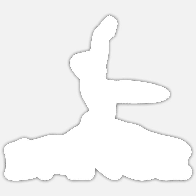 Dance - Sticker Größe S (10 x 10 cm) - Mattweiß