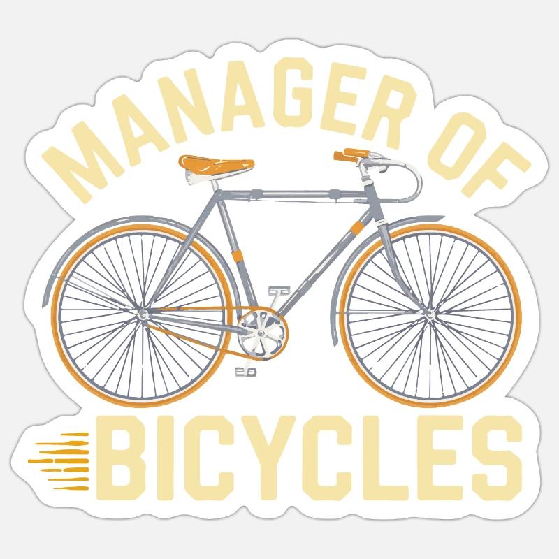 Responsable de la conception des vélos Sticker taille S (10 x 10 cm)