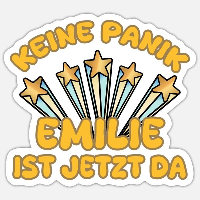 Gift for Emilie - Sticker size S (10 x 10 cm) - white matte