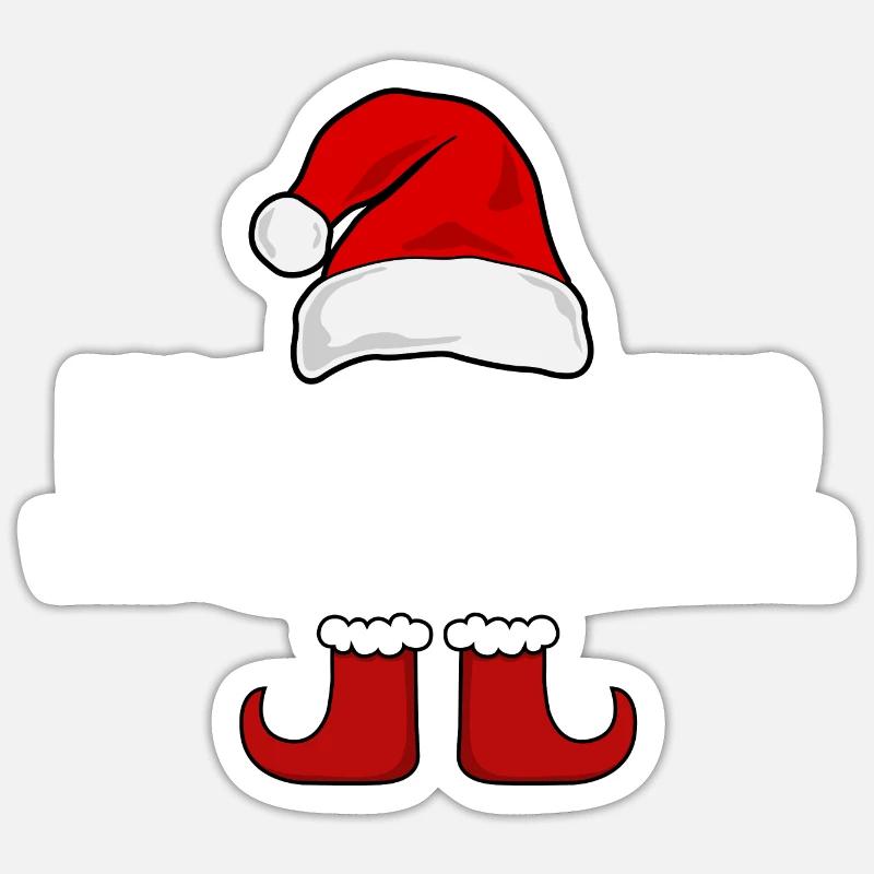 Le plus susceptible de porter un pull de Noël laid Sticker taille S (10 x 10 cm)