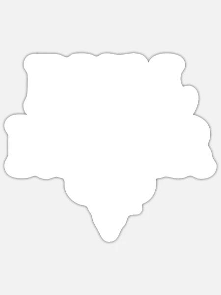 Bull rider - Sticker Größe S (10 x 10 cm) - Mattweiß