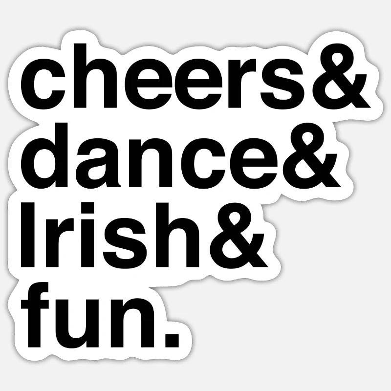 St. Patrick's Day Irish Dance Celebration Sticker size S (10 x 10 cm)