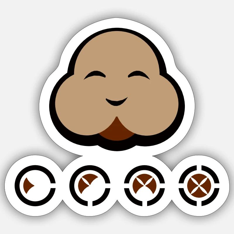 Sticker Größe S (10 x 10 cm) - 