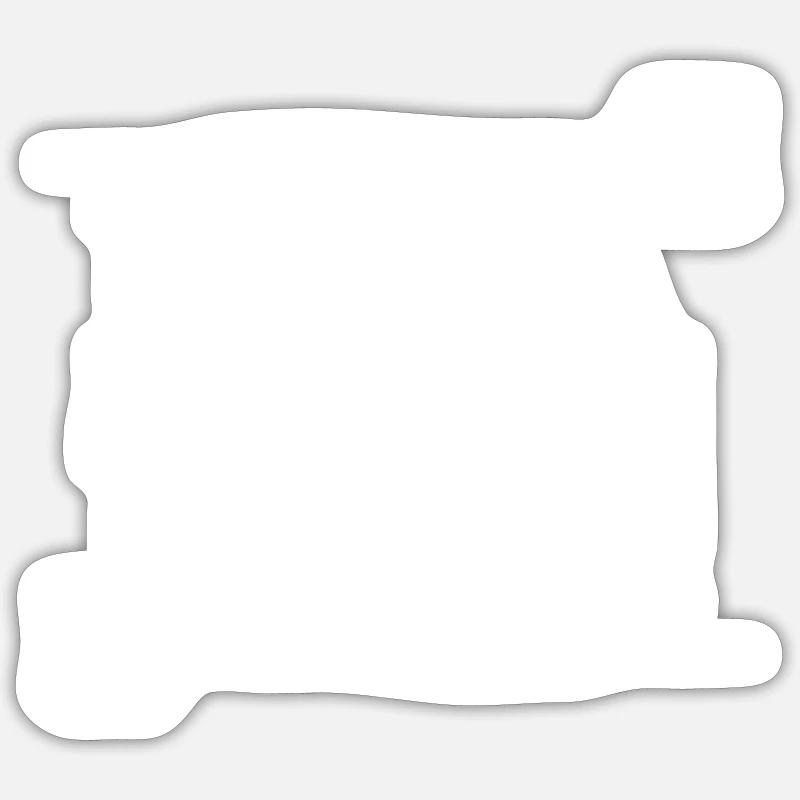 Fléchette Dart Dart Dart - Sticker taille S (10 x 10 cm) - blanc mat