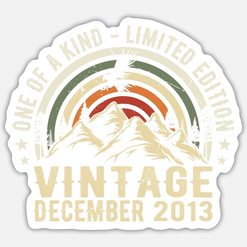 Dezember 2013 - Ausgezeichnet seit Dezember 2013 - Sticker Größe S (10 x 10 cm) - Mattweiß