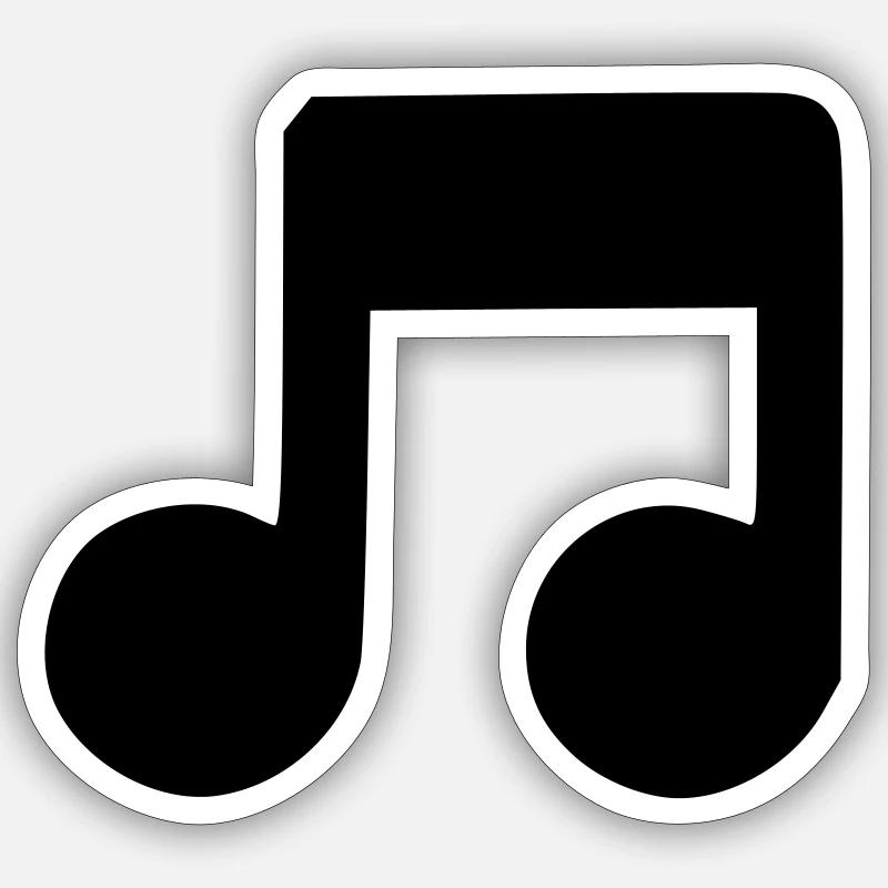 Musiknote Sticker Größe S (10 x 10 cm)
