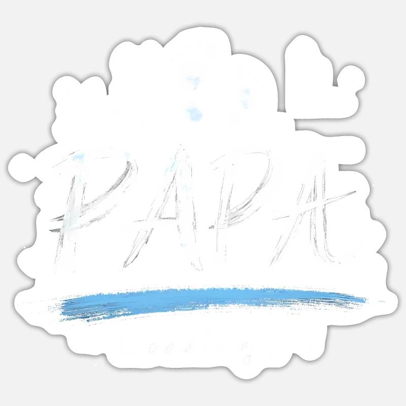 Papa 2025 Loading Geschenk für werdende Väter Sticker Größe S (10 x 10 cm)